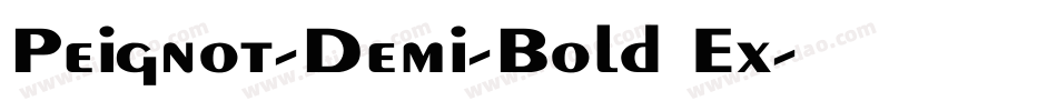 Peignot-Demi-Bold Ex字体转换
